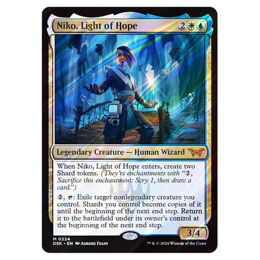 Niko, Light of Hope 0224 card from the Magic The Gathering set Duskmourn: House of Horror