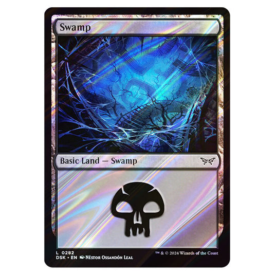 Swamp 0282 card from the Magic The Gathering set Duskmourn: House of Horror