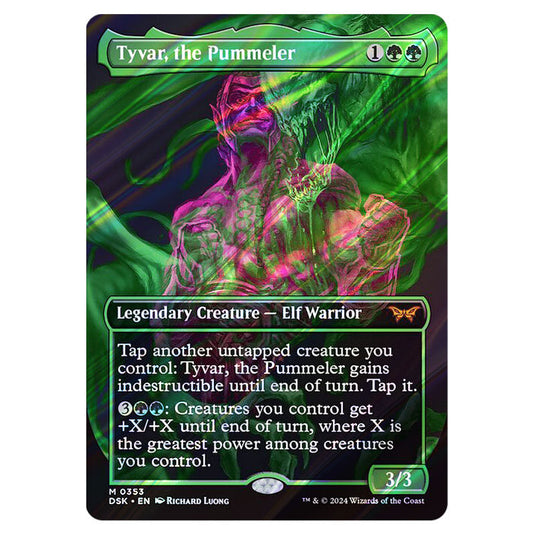 Tyvar, the Pummeler 0353 card from the Magic The Gathering set Duskmourn: House of Horror