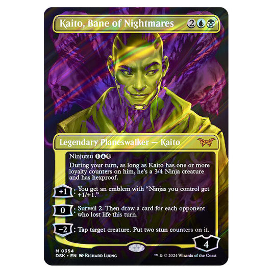 Kaito, Bane of Nightmares 0354 card from the Magic The Gathering set Duskmourn: House of Horror