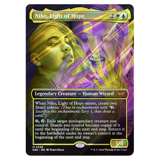Niko, Light of Hope 0355 card from the Magic The Gathering set Duskmourn: House of Horror