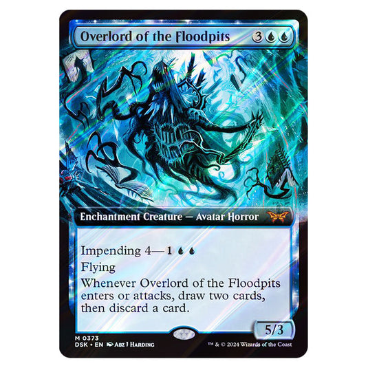 Overlord of the Floodpits 0373 card from the Magic The Gathering set Duskmourn: House of Horror