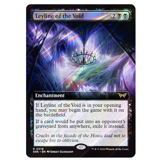 Leyline of the Void 0376 card from the Magic The Gathering set Duskmourn: House of Horror