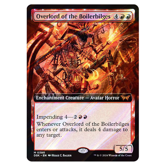 Overlord of the Boilerbilges 0380 card from the Magic The Gathering set Duskmourn: House of Horror