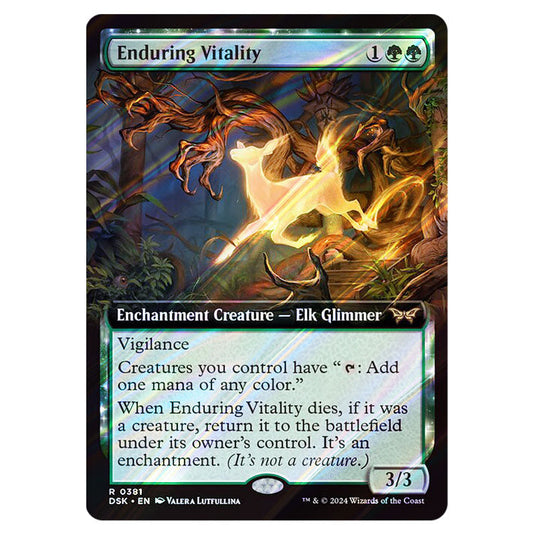 Enduring Vitality 0381 card from the Magic The Gathering set Duskmourn: House of Horror
