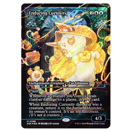 Enduring Curiosity 0388 card from the Magic The Gathering set Duskmourn: House of Horror