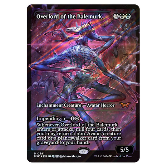 Overlord of the Balemurk 0391 card from the Magic The Gathering set Duskmourn: House of Horror
