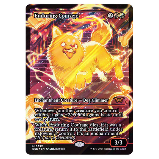 Enduring Courage 0392 card from the Magic The Gathering set Duskmourn: House of Horror