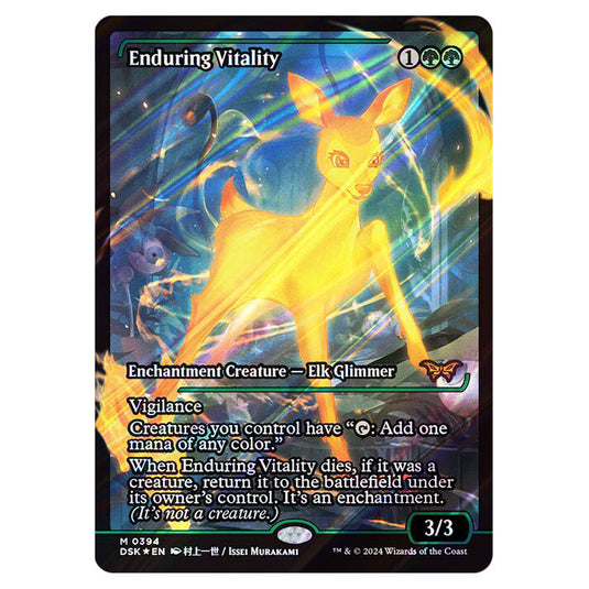 Enduring Vitality 0394 card from the Magic The Gathering set Duskmourn: House of Horror