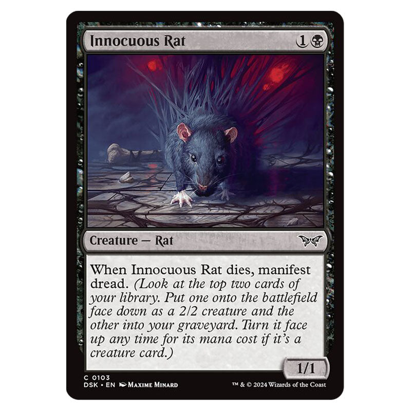 Magic The Gathering - Duskmourn - House of Horror - Innocuous Rat - 01 Magic The Gathering - Duskmourn - House of Horror - Innocuous Rat - 01
