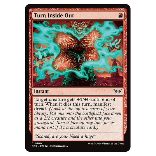 Turn Inside Out 0160 card from the Magic The Gathering set Duskmourn: House of Horror