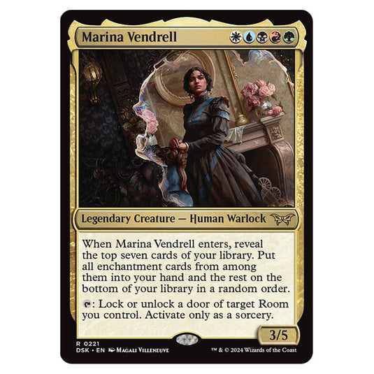 Marina Vendrell 0221 card from the Magic The Gathering set Duskmourn: House of Horror