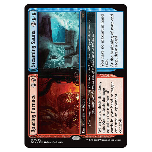 Roaring Furnace // Steaming Sauna 0230 card from the Magic The Gathering set Duskmourn: House of Horror