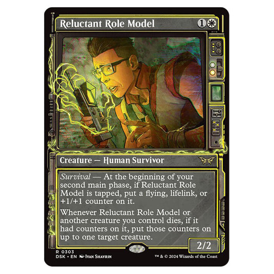 Reluctant Role Model 0303 card from the Magic The Gathering set Duskmourn: House of Horror