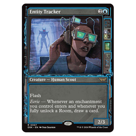 Entity Tracker 0307 card from the Magic The Gathering set Duskmourn: House of Horror