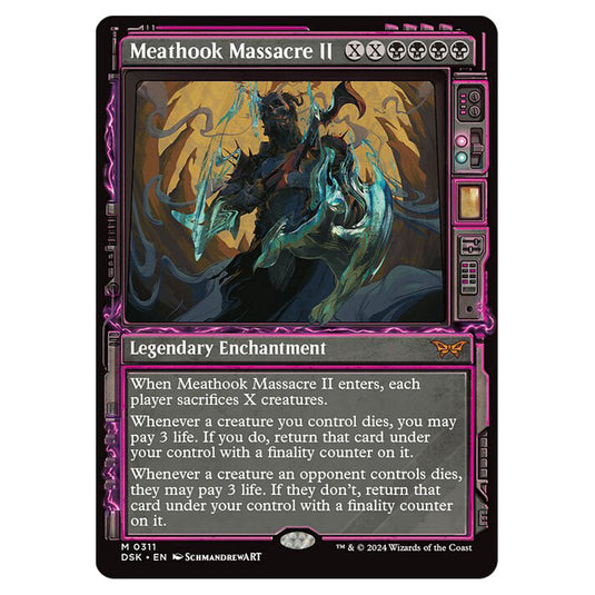 Meathook Massacre II 0311 card from the Magic The Gathering set Duskmourn: House of Horror