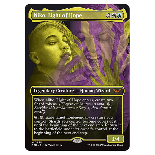 Niko, Light of Hope 0355 card from the Magic The Gathering set Duskmourn: House of Horror