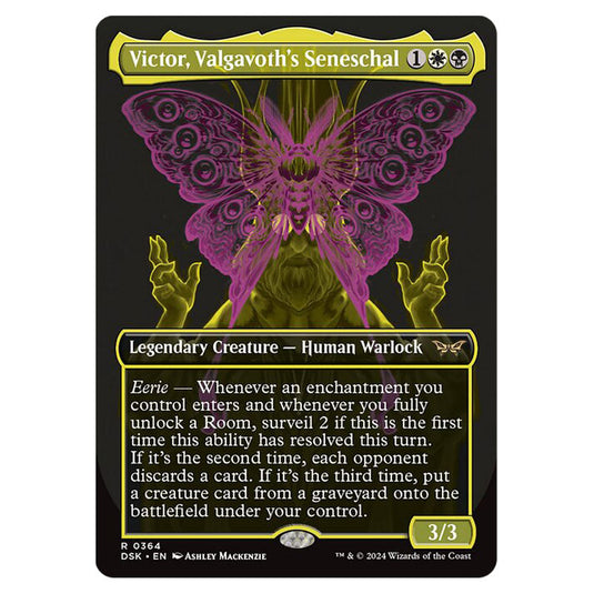 Victor, Valgavoth's Seneschal 0364 card from the Magic The Gathering set Duskmourn: House of Horror
