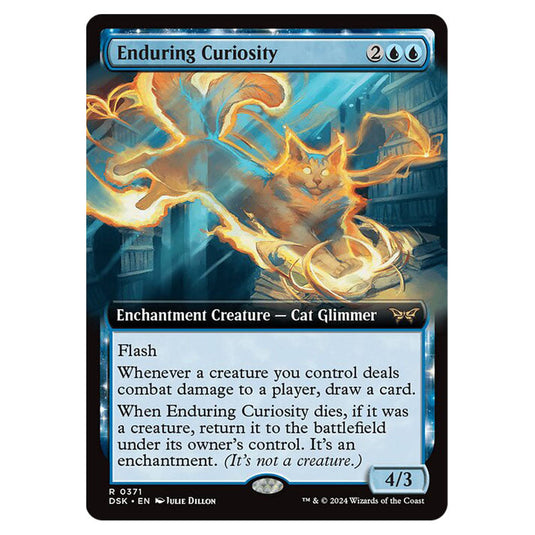 Enduring Curiosity 0371 card from the Magic The Gathering set Duskmourn: House of Horror