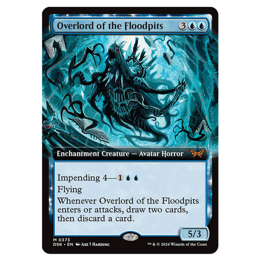 Overlord of the Floodpits 0373 card from the Magic The Gathering set Duskmourn: House of Horror