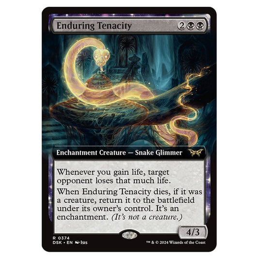 Enduring Tenacity 0374 card from the Magic The Gathering set Duskmourn: House of Horror