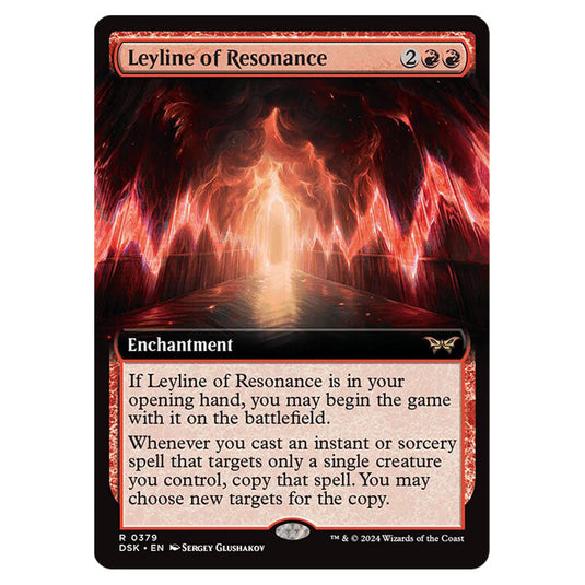 Leyline of Resonance 0379 card from the Magic The Gathering set Duskmourn: House of Horror