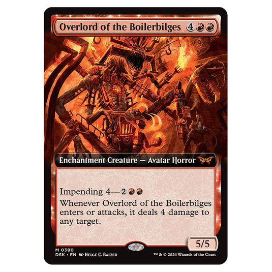 Overlord of the Boilerbilges 0380 card from the Magic The Gathering set Duskmourn: House of Horror