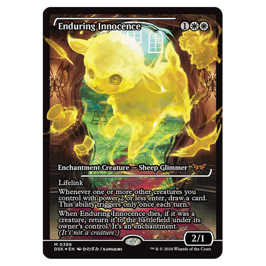 Enduring Innocence 0386 card from the Magic The Gathering set Duskmourn: House of Horror