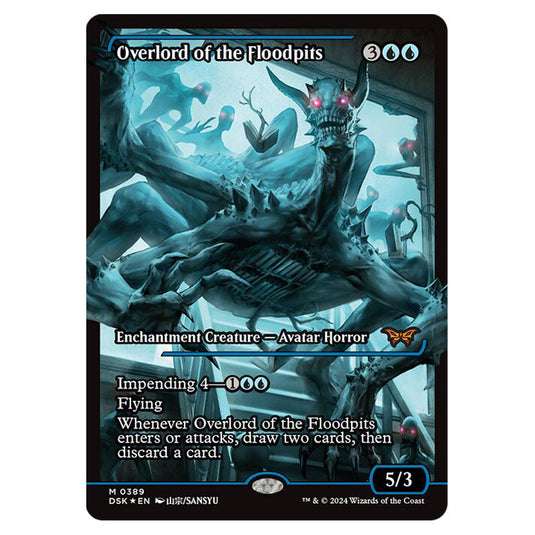 Overlord of the Floodpits 0389 card from the Magic The Gathering set Duskmourn: House of Horror