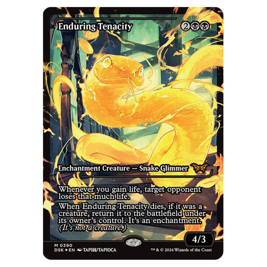 Enduring Tenacity 0390 card from the Magic The Gathering set Duskmourn: House of Horror