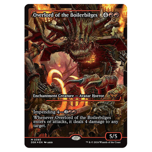 Overlord of the Boilerbilges 0393 card from the Magic The Gathering set Duskmourn: House of Horror
