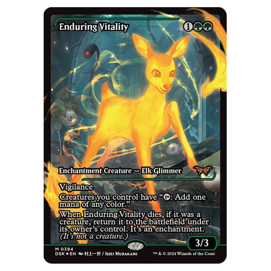 Enduring Vitality 0394 card from the Magic The Gathering set Duskmourn: House of Horror