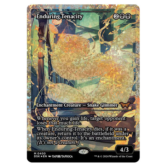 Enduring Tenacity 0400 card from the Magic The Gathering set Duskmourn: House of Horror