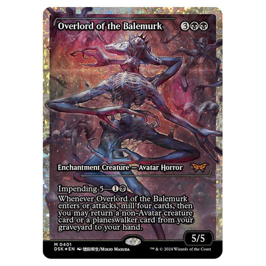 Overlord of the Balemurk 0401 card from the Magic The Gathering set Duskmourn: House of Horror