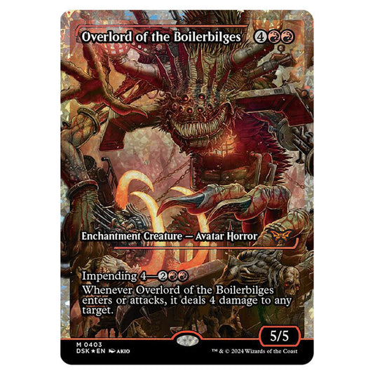 Overlord of the Boilerbilges 0403 card from the Magic The Gathering set Duskmourn: House of Horror