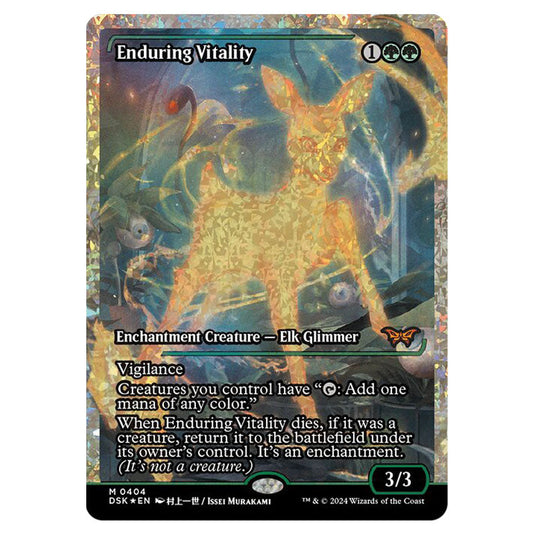 Enduring Vitality 0404 card from the Magic The Gathering set Duskmourn: House of Horror