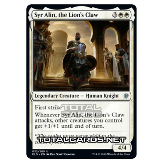 Magic The Gathering - Throne of Eldraine - Syr Alin, the Lion's Claw - 32/269