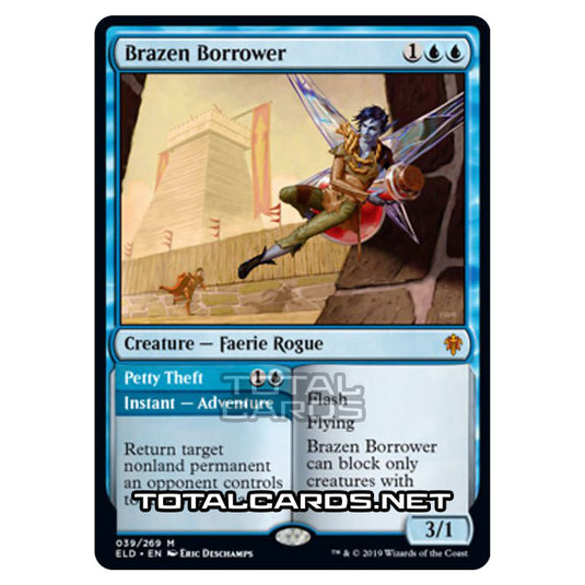 Magic The Gathering - Throne of Eldraine - Brazen Borrower // Petty Theft - 39/269