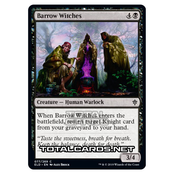 Magic The Gathering - Throne of Eldraine - Barrow Witches - 77/269 Magic The Gathering - Throne of Eldraine - Barrow Witches - 77/269