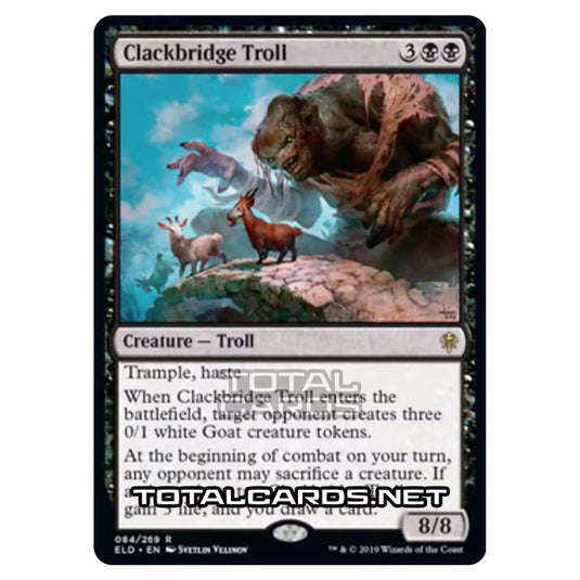 Magic The Gathering - Throne of Eldraine - Clackbridge Troll - 84/269