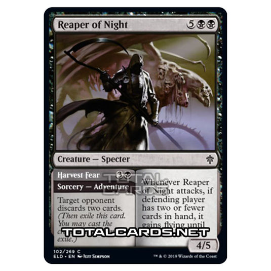 Magic The Gathering - Throne of Eldraine - Reaper of Night // Harvest Fear - 102/269
