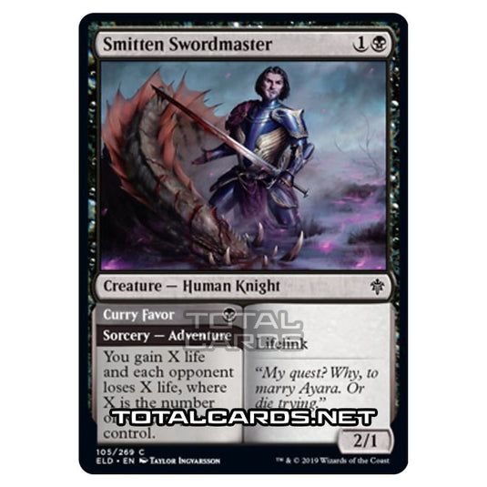 Magic The Gathering - Throne of Eldraine - Smitten Swordmaster // Curry Favor - 105/269