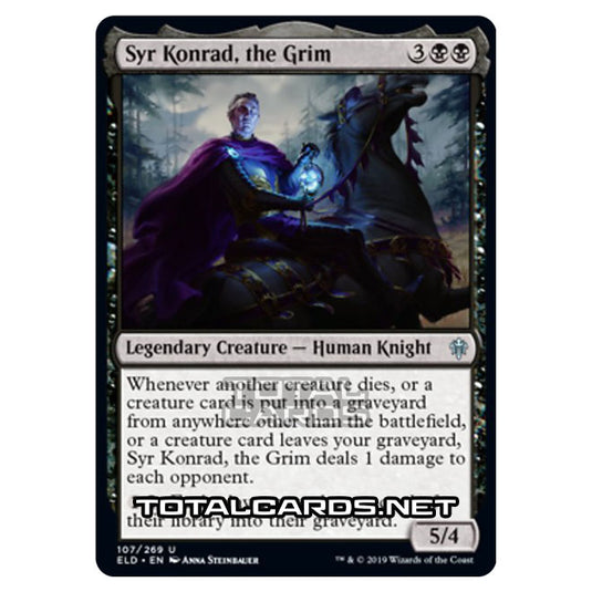 Magic The Gathering - Throne of Eldraine - Syr Konrad, the Grim - 107/269