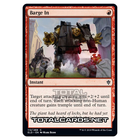 Magic The Gathering - Throne of Eldraine - Barge In - 112/269