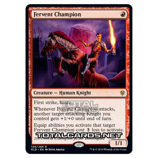 Magic The Gathering - Throne of Eldraine - Fervent Champion - 124/269
