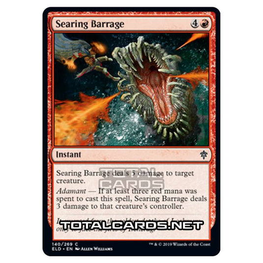 Magic The Gathering - Throne of Eldraine - Searing Barrage - 140/269