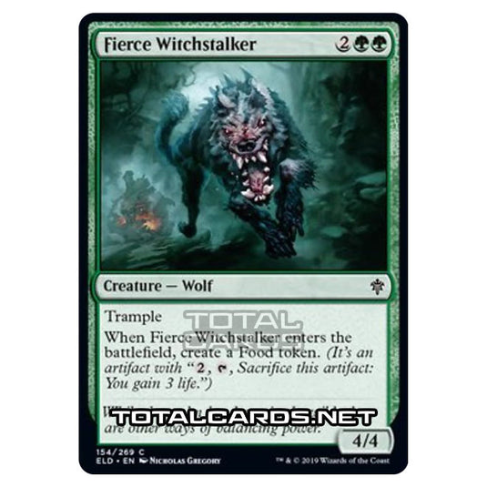 Magic The Gathering - Throne of Eldraine - Fierce Witchstalker - 154/269