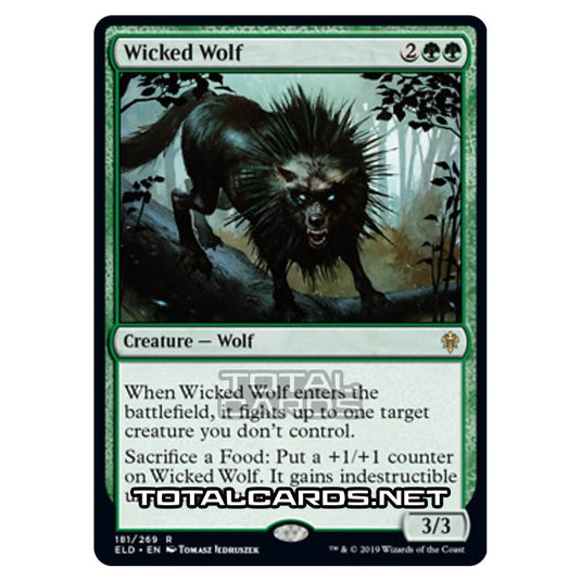 Magic The Gathering - Throne of Eldraine - Wicked Wolf - 181/269