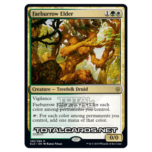 Magic The Gathering - Throne of Eldraine - Faeburrow Elder - 190/269