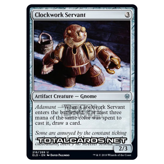 Magic The Gathering - Throne of Eldraine - Clockwork Servant - 216/269